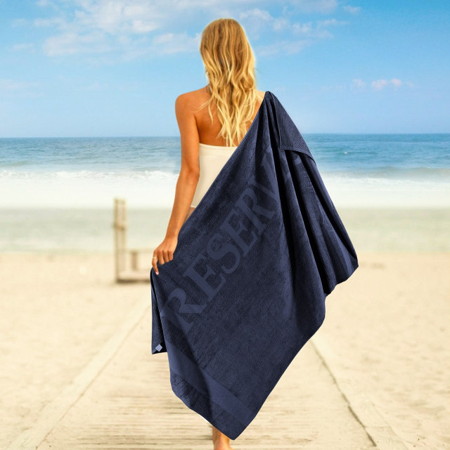 LUCCA strandlaken XL Reserved 100x180 cm navy