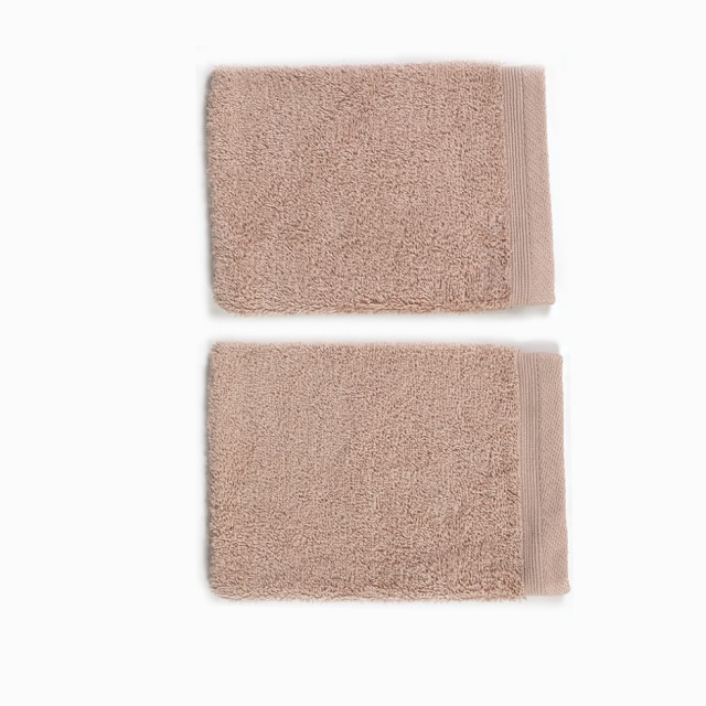 LUCCA washandje 500 gsm 16x21 cm (2x) roze